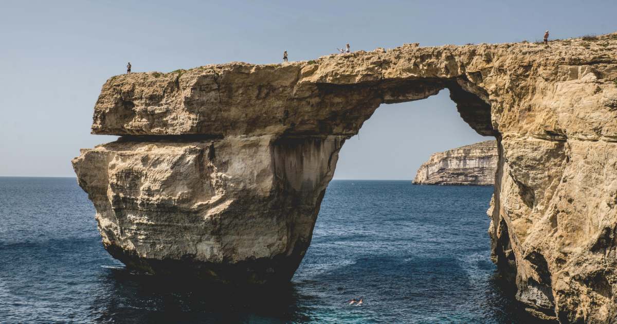 malta - Journey Inspirations malta, rocks that make a bridge, beach