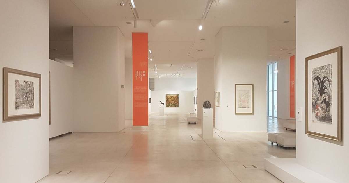 mouseio - Journey Inspirations national museum of contemporary art in athens, whine area with arts works